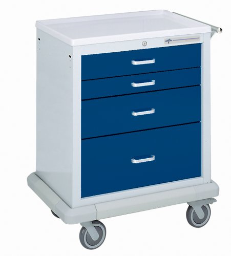 Economical Medical Carts Four Drawer Cart Med Cart 4 Drawer