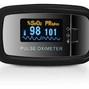 AccuMed-CMS-50D1-Pulse-Oximeter-Finger-Pulse-Blood-Oxygen-SpO2-Monitor-w-Carrying-case-Landyard-Battery-FDA-CE-Approved-Black-0-0
