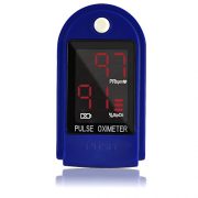 AccuMed-CMS-50DL-Pulse-Oximeter-Finger-Pulse-Blood-Oxygen-SpO2-Monitor-w-Carrying-case-Landyard-Silicon-Case-Battery-Blue-0-1
