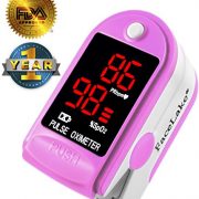 Facelake–FL400-Pulse-Oximeter-with-Carrying-Case-Batteries-NeckWrist-Cord-Pink-0