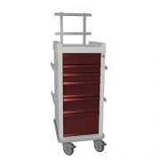 MRI-Cart-with-Anesthesia-Package-Narrow-6-Drawer-20W-x-25D-x-4575H-685H-with-back-rail-system-0-0
