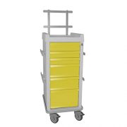 MRI-Cart-with-Anesthesia-Package-Narrow-6-Drawer-20W-x-25D-x-4575H-685H-with-back-rail-system-0-12