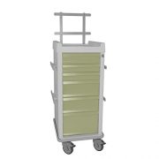 MRI-Cart-with-Anesthesia-Package-Narrow-6-Drawer-20W-x-25D-x-4575H-685H-with-back-rail-system-0-14