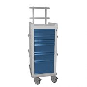 MRI-Cart-with-Anesthesia-Package-Narrow-6-Drawer-20W-x-25D-x-4575H-685H-with-back-rail-system-0-2
