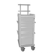 MRI-Cart-with-Anesthesia-Package-Narrow-6-Drawer-20W-x-25D-x-4575H-685H-with-back-rail-system-0-3