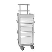 MRI-Cart-with-Anesthesia-Package-Narrow-6-Drawer-20W-x-25D-x-4575H-685H-with-back-rail-system-0-5