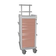 MRI-Cart-with-Anesthesia-Package-Narrow-6-Drawer-20W-x-25D-x-4575H-685H-with-back-rail-system-0-6