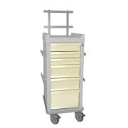 MRI-Cart-with-Anesthesia-Package-Narrow-6-Drawer-20W-x-25D-x-4575H-685H-with-back-rail-system-0-7