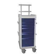MRI-Cart-with-Anesthesia-Package-Narrow-6-Drawer-20W-x-25D-x-4575H-685H-with-back-rail-system-0-8