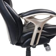 Serta-Back-in-Motion-Health-Wellness-Eco-friendly-Bonded-Leather-Mid-Back-Office-Chair-Smooth-Black-0-7