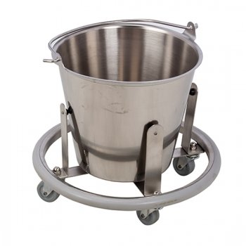 Stainless Steel Kick Bucket with Removable 12 Quart Basin MCM540