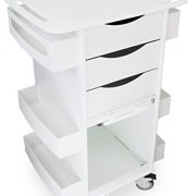 TrippNT-51007-Polyethylene-Core-DX-Multi-Tasking-Deluxe-Locking-Medical-Cart-with-Clear-PETG-Door-150-lbs-capacity-23-Width-x-35-Height-x-19-Depth-6-Shelves-0-1