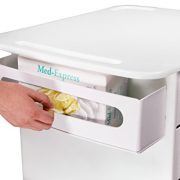 TrippNT-51007-Polyethylene-Core-DX-Multi-Tasking-Deluxe-Locking-Medical-Cart-with-Clear-PETG-Door-150-lbs-capacity-23-Width-x-35-Height-x-19-Depth-6-Shelves-0-4