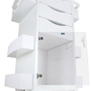TrippNT-51352-PolyethyleneABS-Locking-Core-DX-Multi-Tasking-Medical-Cart-with-Clear-PETG-Hinged-Door-23-Width-x-35-Height-x-19-Depth-White-0-0