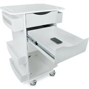 TrippNT-51352-PolyethyleneABS-Locking-Core-DX-Multi-Tasking-Medical-Cart-with-Clear-PETG-Hinged-Door-23-Width-x-35-Height-x-19-Depth-White-0-4