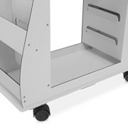 TrippNT-51474-Aluminum-Polyethylene-Composite-Light-Duty-Cart-Hourglass-2-Sided-85-lb-Capacity-24-Width-x-32-Height-x-11-Depth-White-0-1
